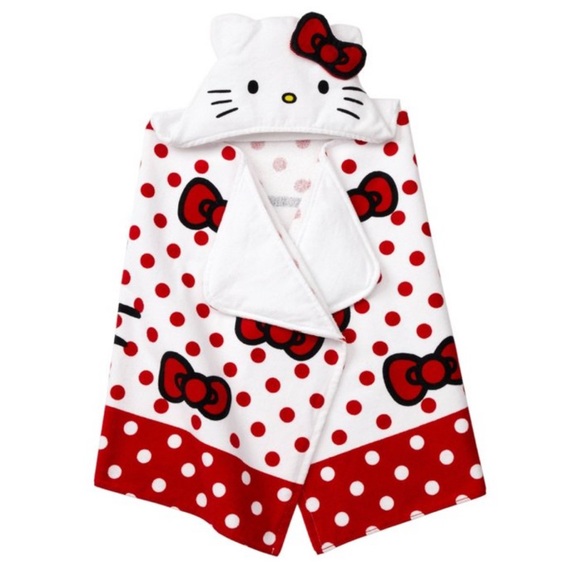 *NEW* Hello Kitty Kids' Hooded Towel Wrap - Picture 3 of 11